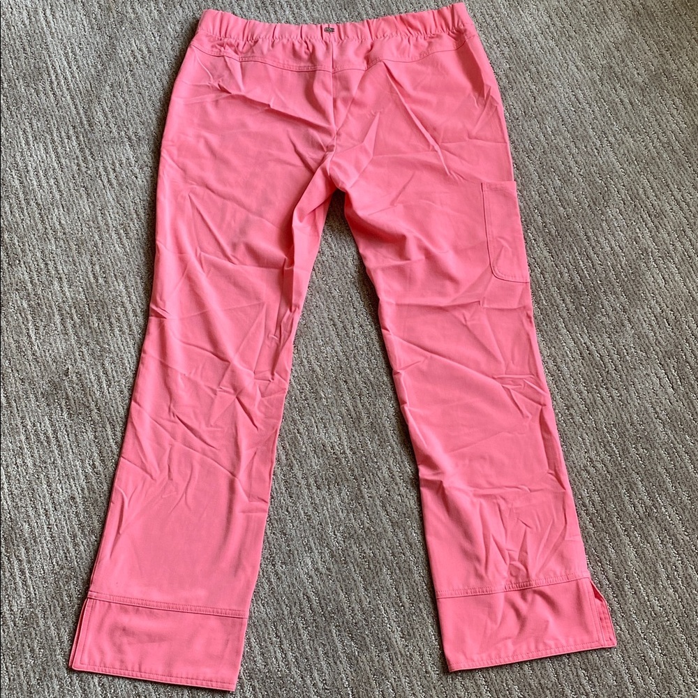 Grey's Anatomy Coral Pink Signature Scrub Pants - Picture 6 of 9